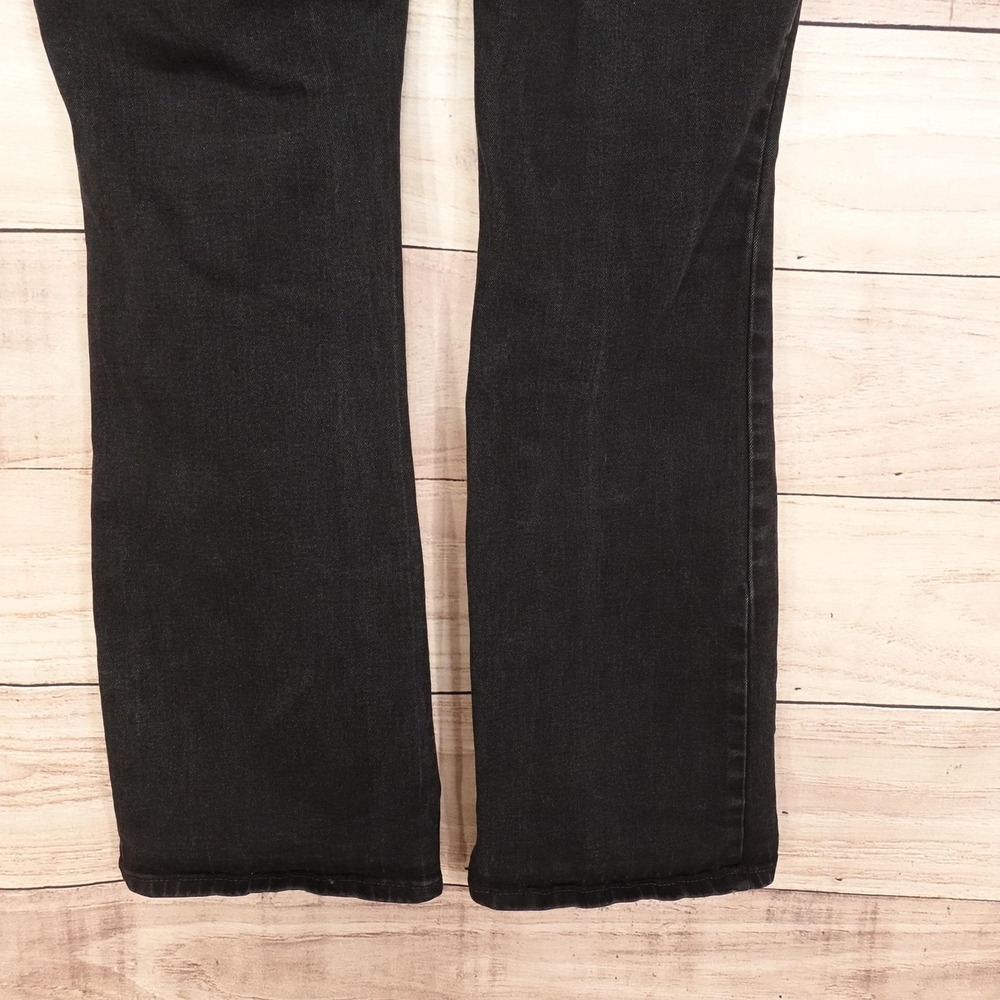 Old Navy Kicker Boot-Cut Jeans Womens 12 Short Black Stretch 34x28.5 Denim - Picture 6 of 10